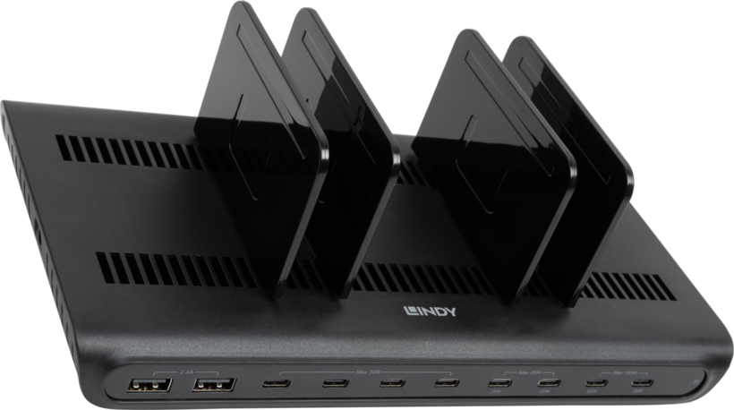 LINDY USB-Ladestation 10-Port schwarz