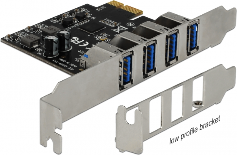 Interface Delock PCIe - 4 x USB 3.0