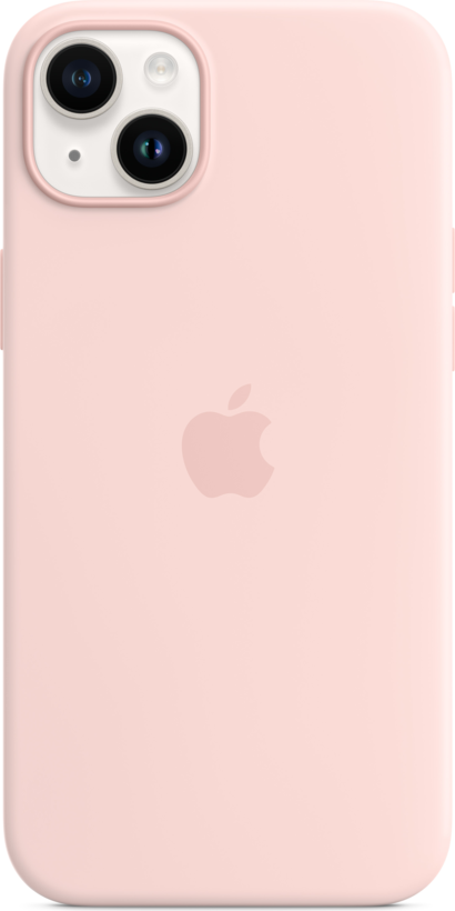 Coque silic. Apple iPh14 Plus rose craie