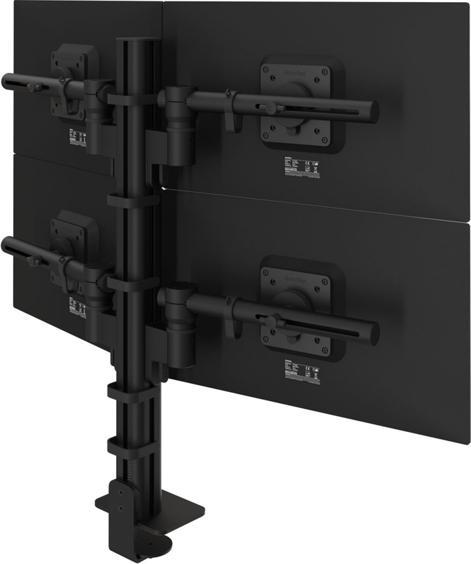 Dataflex Viewgo Quad Desk Mount Black