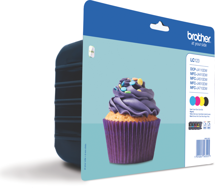 Brother LC-123 Ink BK/C/Y/M Value Pack