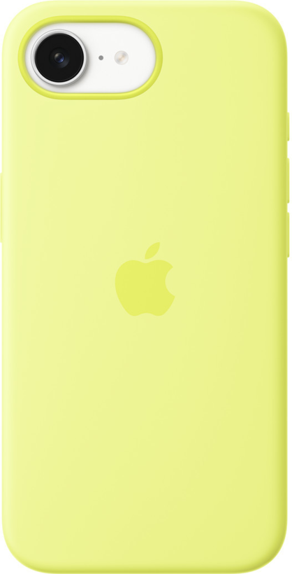 Capa silicone Apple iPhone 16e amarelo