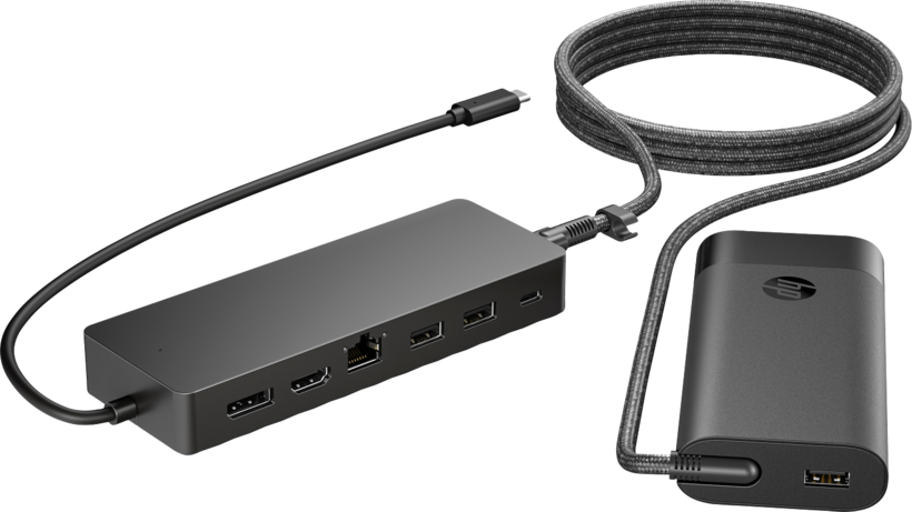 HP USB-C Hub + 110W AC Adapter