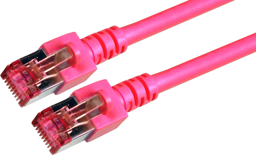 Patch Cable RJ45 S/FTP Cat6 5m Magenta