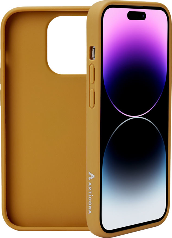 Coque ARTICONA GRS iPhone 14 Pro, jaune