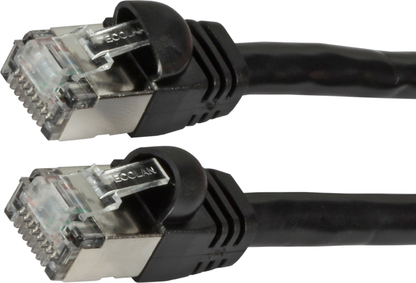 Patch Cable RJ45 S/FTP Cat6 2m Black