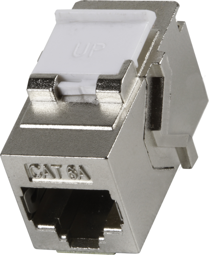 Keystone Jack 1x RJ45 Bu - Bu Cat6a