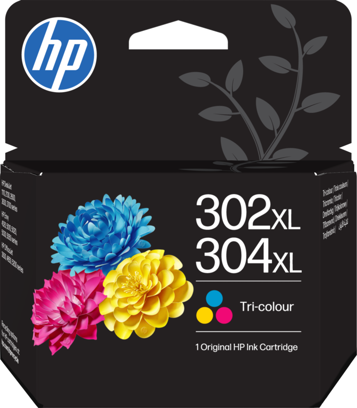 Encre HP 302XL/304XL, tricolore