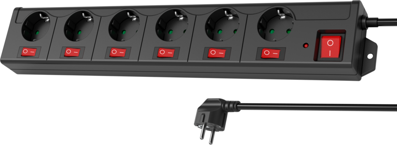 Protecção tensão 6x 1,4 m interruptor