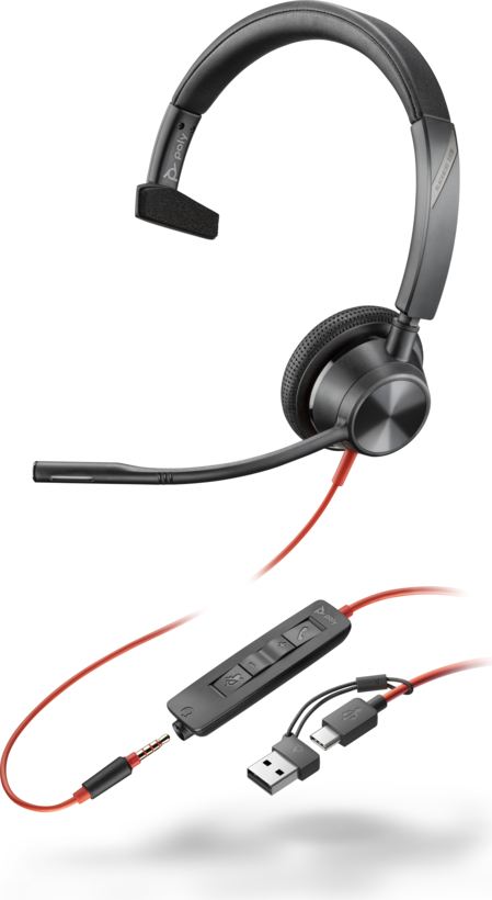 Poly Blackwire 3315 USB-C/A Headset