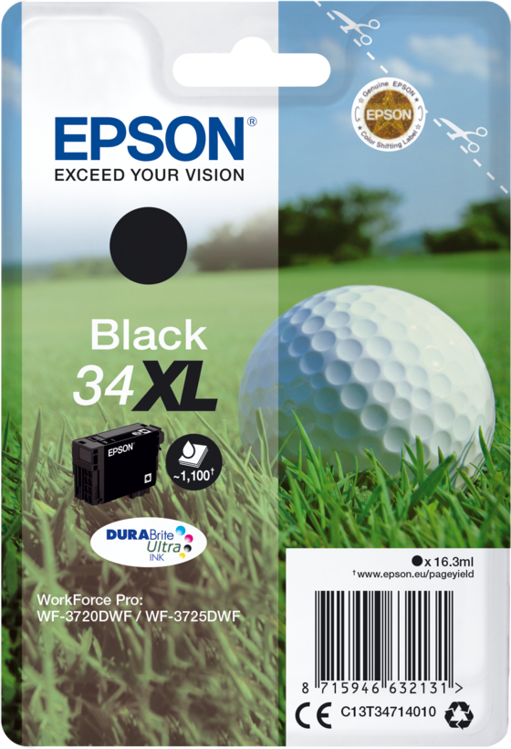Encre Epson 34XL, noir