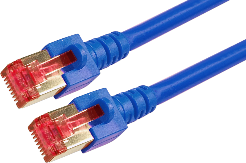 Cavo patch S/FTP RJ-45 Cat6 1 m blu