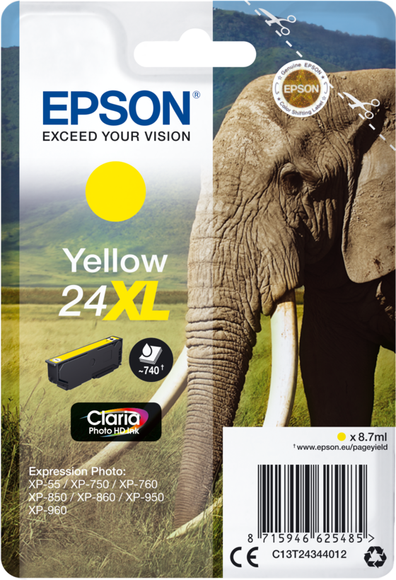 Epson 24XL Tinte gelb