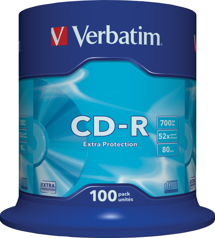 Verbatim CD-R 80/700MB 52x SP 100-pack