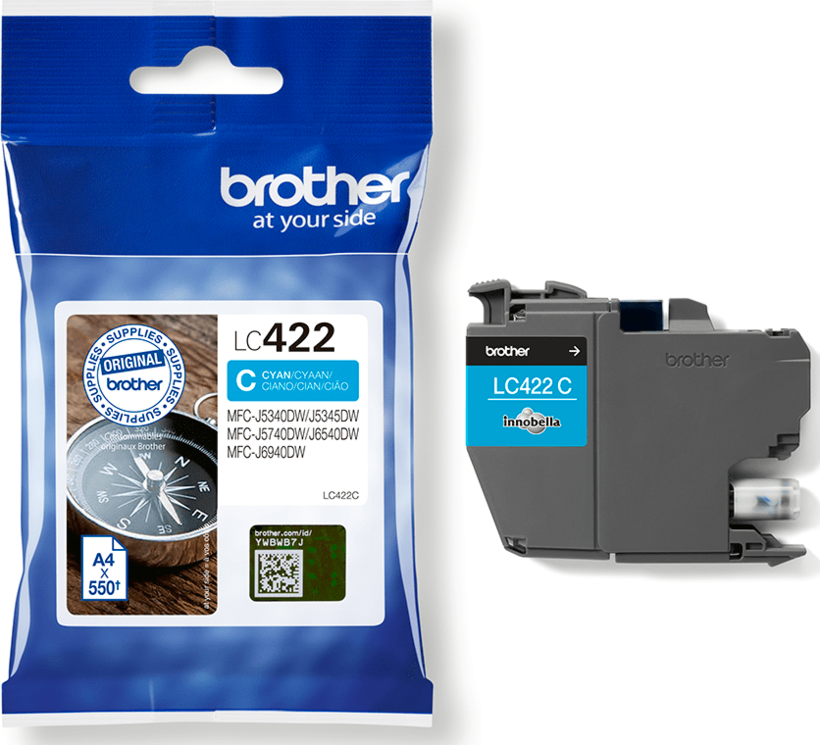 Brother LC-422C Tinte cyan