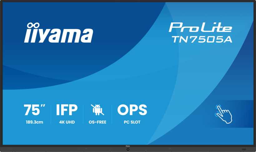 Wyśw. dotykowy iiyama PL TN7505A-B1AG