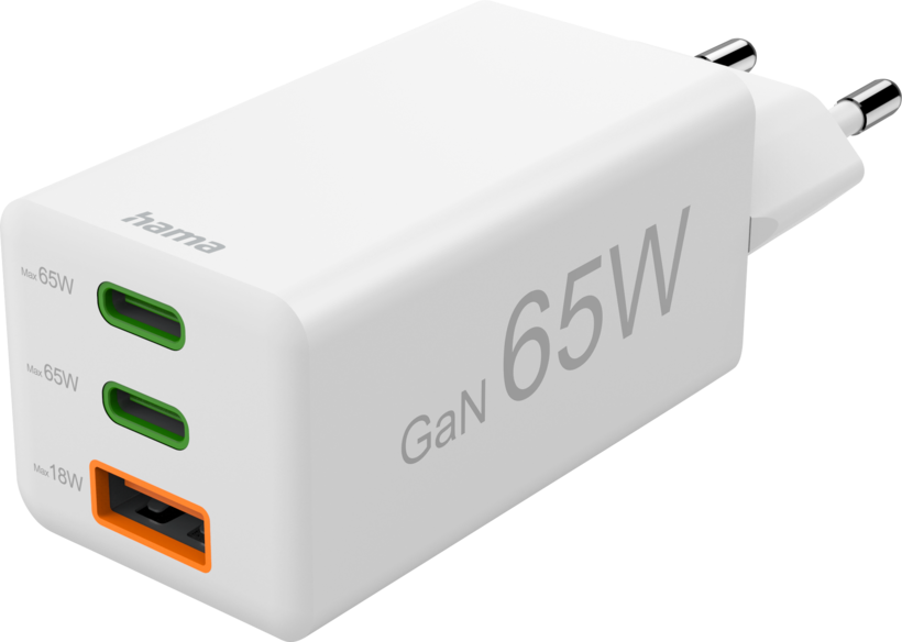 Hama 2x USB-C/A Charger 65W