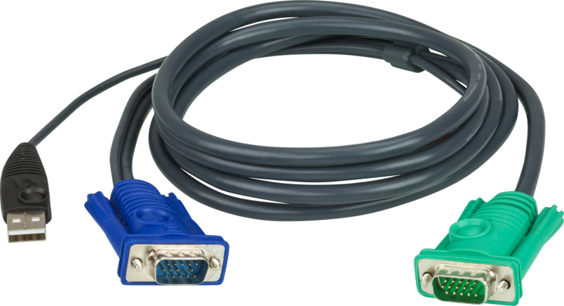 Kabel KVM ATEN SPHD - VGA USB 1,8m