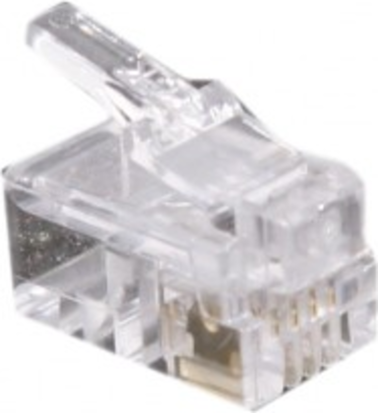 Connecteur modul. cbl plat 4P4C RJ10 x10