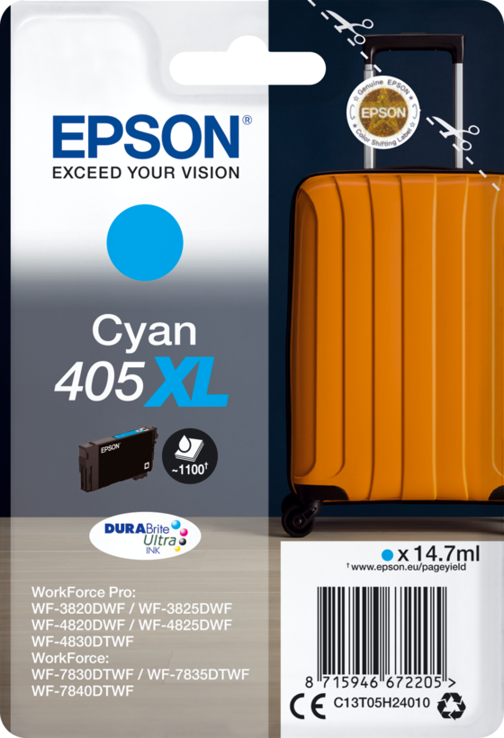 Epson 405 XL Ink Cyan