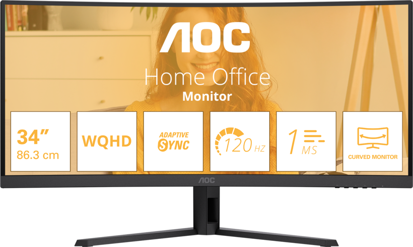 AOC CU34B3E Curved Monitor