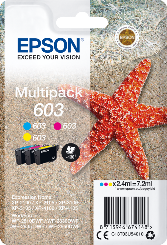 Epson 603 Tinte 3-farbig Multipack