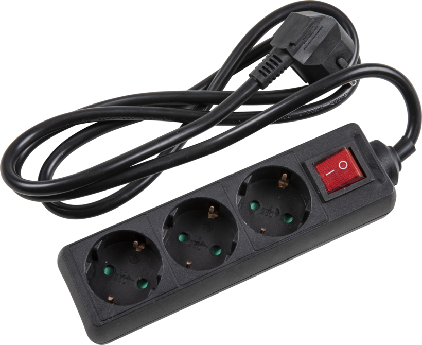 Power Strip 3-way 1.4m w/ Switch