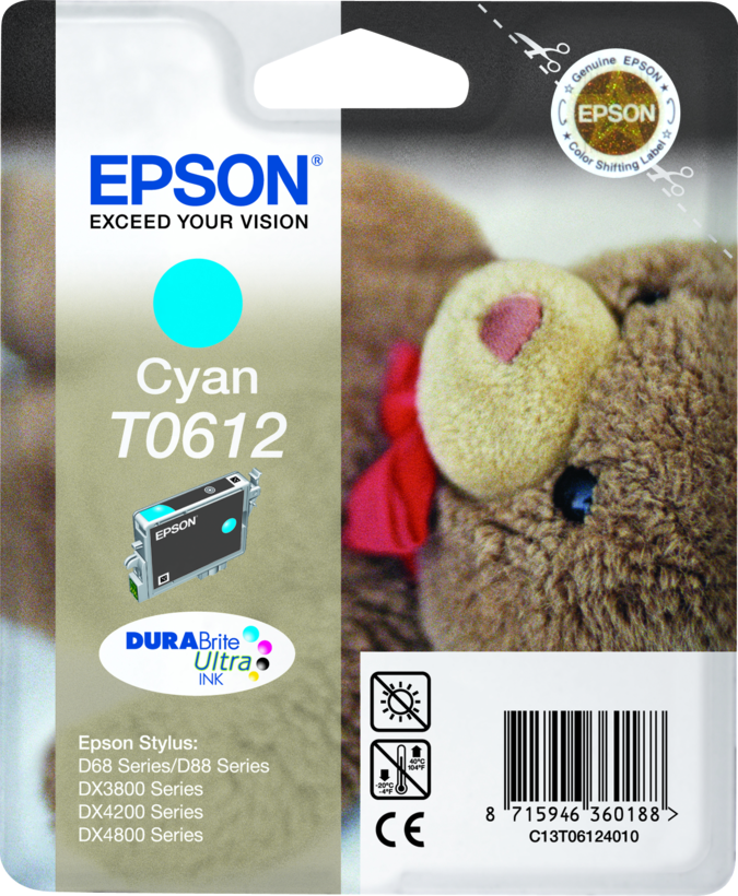 Encre Epson T0612, cyan