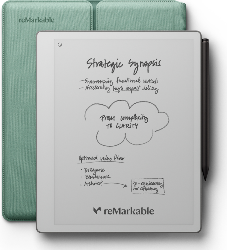 reMarkable Paper Pure + Folio + Marker+