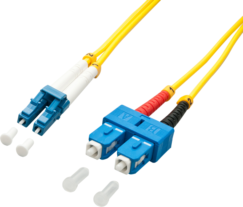 FO Duplex Patch Cable LC-SC 9/125µ 3m