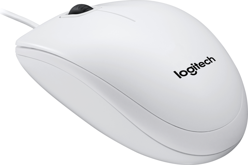 Logitech B100 Optical Mouse White f. Bus