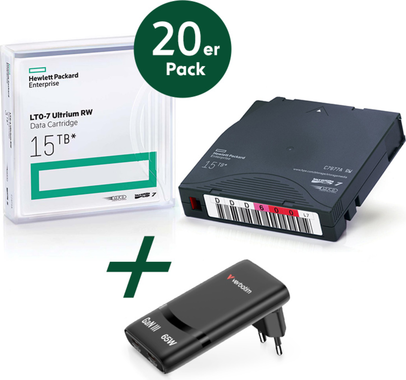 HPE LTO-7 Tape + Label PROMO 20 St