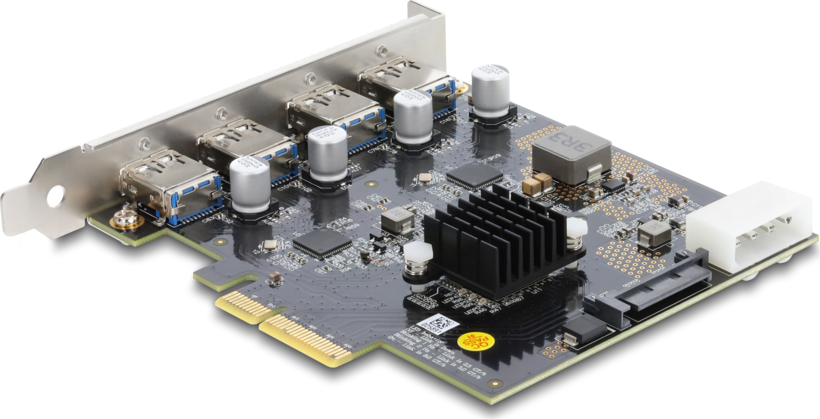 Carte Delock PCIex4 > 4 x USB type A