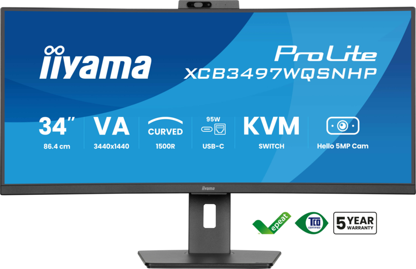 iiyama PL XCB3497WQSNPH-B1 Curved