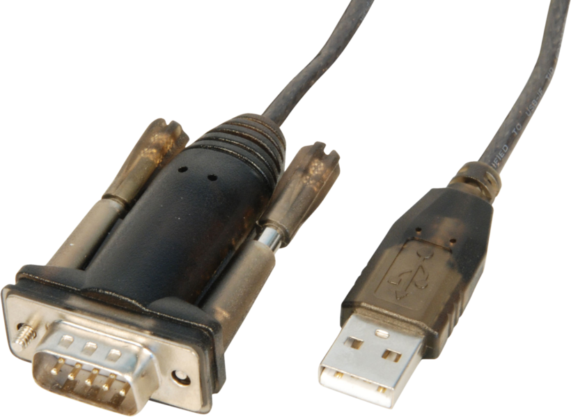 DB9 (RS232) (m) - USB-A (m) adapt. 1,5 m