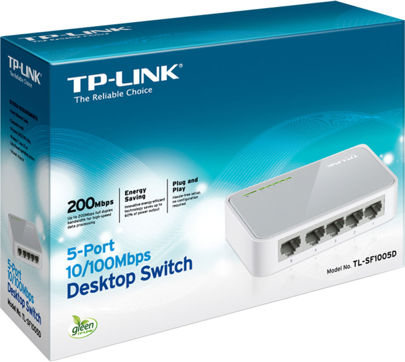 TP-LINK TL-SF1005D 5-Port Desktop Switch