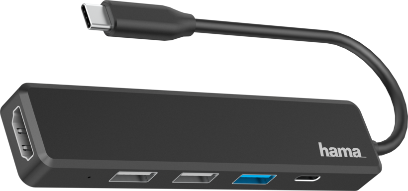Hub USB 2.0 4 portas + HDMI Hama