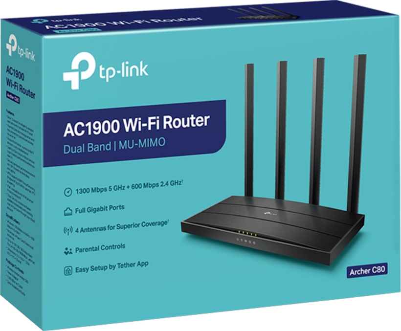 TP-LINK Archer C80 AC1900 Wi-Fi Router