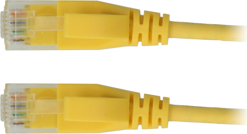 Kabel kros. RJ45 U/UTP Cat6a 3 m, żółty