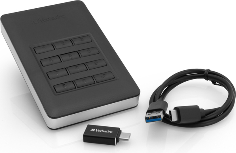 Verbatim Secure USB 3.1 HDD 1TB