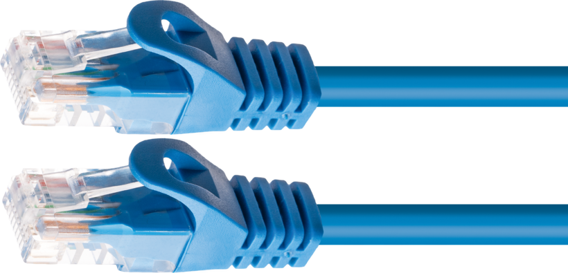 Patch Cable RJ45 U/UTP Cat6 0.3m Blue