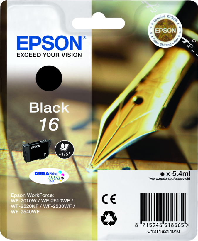 Encre Epson 16, noir