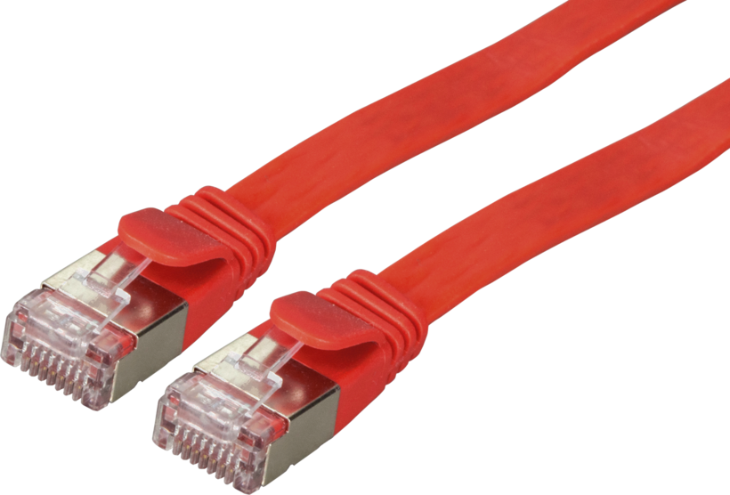 Patch Cable Flat RJ45 U/FTP Cat6a 1m