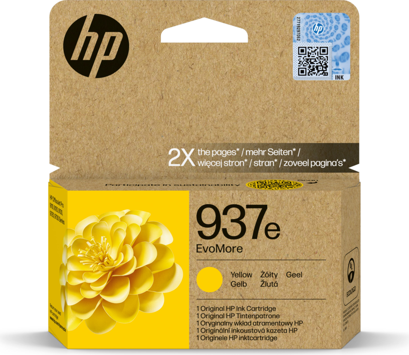 Tinta HP 937e EvoMore amarillo