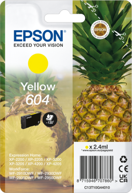 Epson Singlep. 604 Pineapple Ink Yellow
