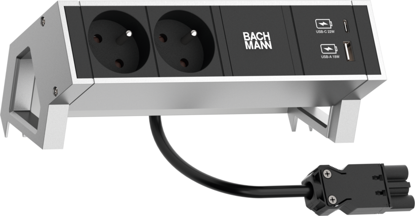 Power Strip 2-way + USB