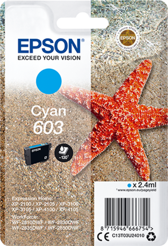 Epson 603 Tinte cyan