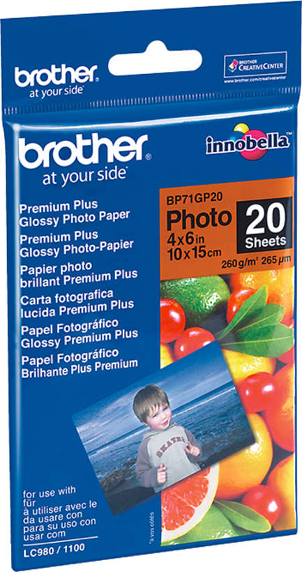 Papier ph. Brother BP71GP20 A6 brillant