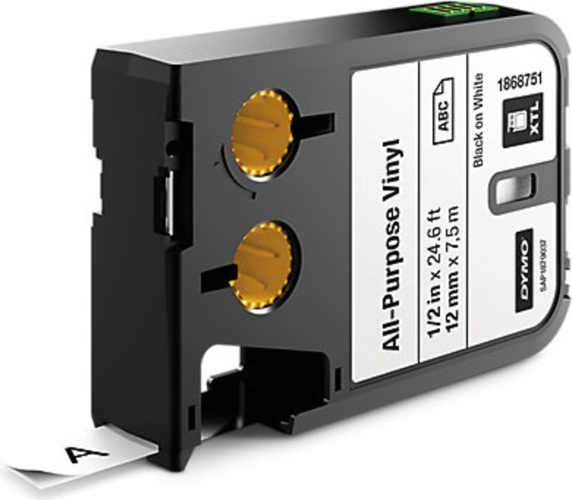 DYMO XTL 12mmx7m Label Tape White