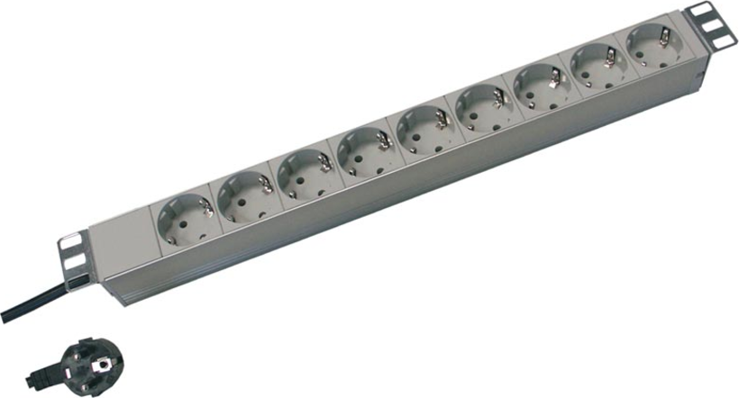 482.6mm (19") 9-socket Extension Lead